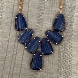 Kendra Scott Harlow Necklace: Navy Dusted NIB